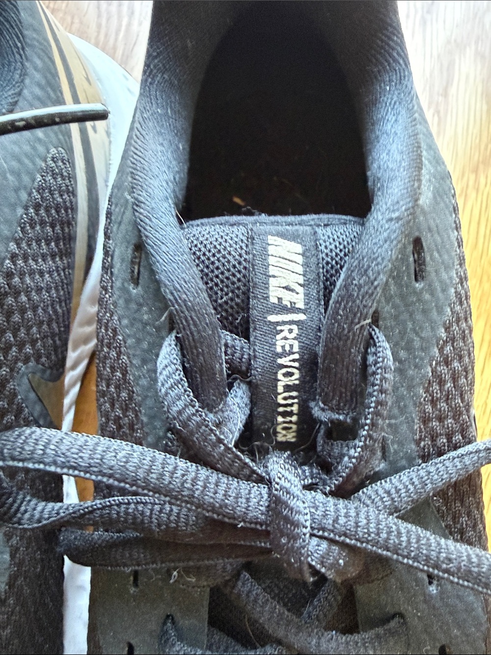 Nike Revolution Black and Gold Lightweight Running Sneakers NWOT - Picture 2 of 5